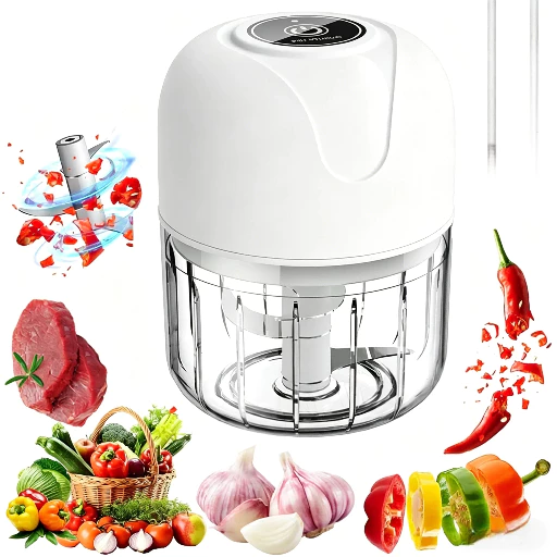 Mini Processador Triturador Sem Fio Elétrico
